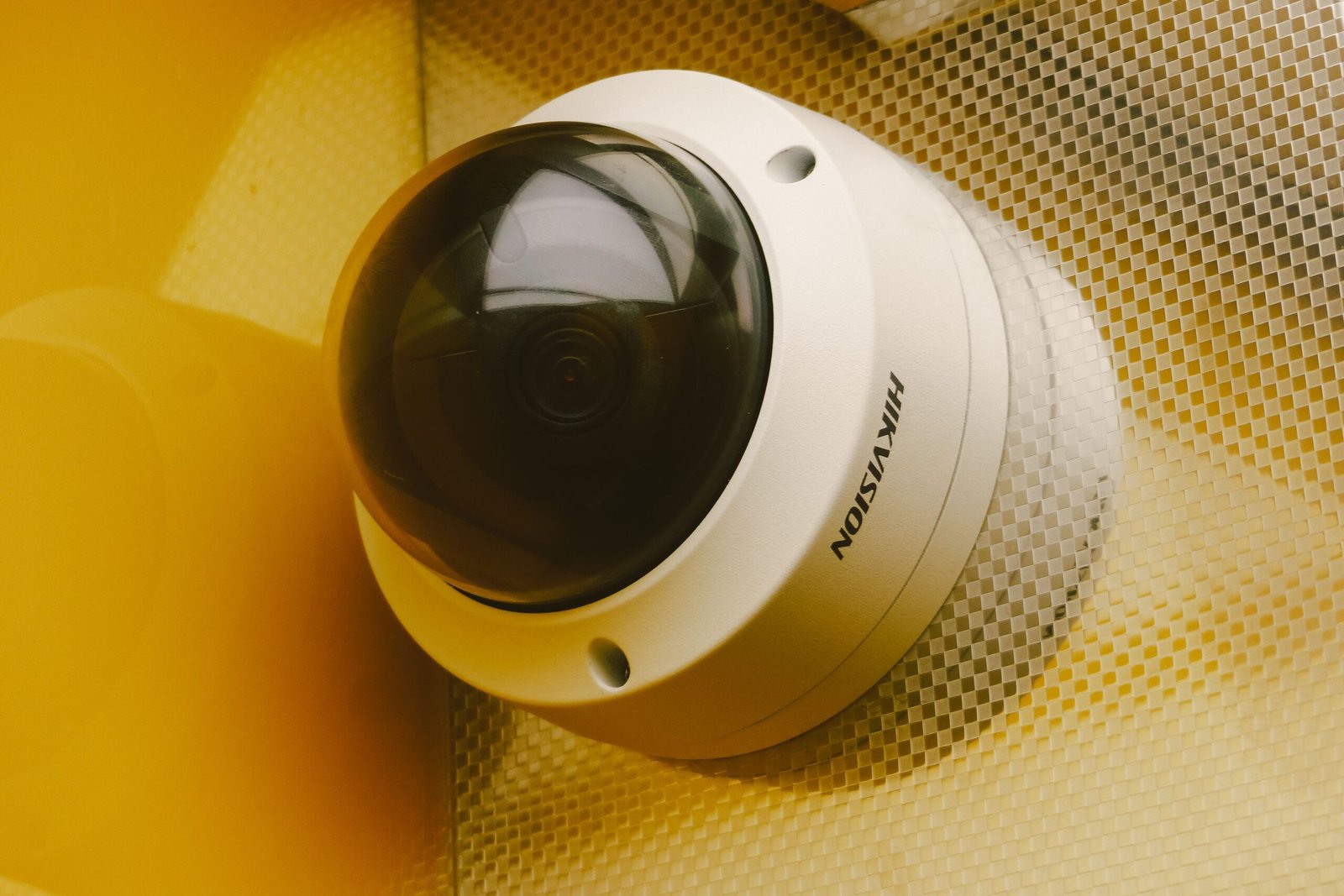Dome security camera that feeds footage to an NVR